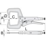 Тиски ручные сварочные UNIOR 50 (432/3C), фото , изображение 2 | SNABZHENIE.com.ua