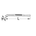 Пінцет гострий вигнутий UNIOR 165 (1346), фото , зображення 2 | SNABZHENIE.com.ua