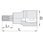 Головка торцевая со вставкой UNIOR 40, фото , изображение 2 | SNABZHENIE.com.ua