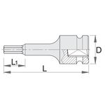 Головка ударная UNIOR 14 (231/4AHX), фото , изображение 2 | SNABZHENIE.com.ua