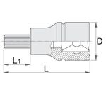 Головка торцевая со вставкой UNIOR 9, фото , изображение 2 | SNABZHENIE.com.ua