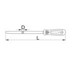 Напильник круглый, драчёвый UNIOR 300, фото , изображение 2 | SNABZHENIE.com.ua