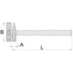 Молоток слесарный UNIOR 2000 (812), фото , изображение 2 | SNABZHENIE.com.ua