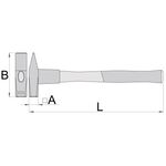 Молоток слесарный с защитным кожухом UNIOR 1000 (812A), фото , изображение 2 | SNABZHENIE.com.ua