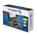 Накидной ключ с трещотками, 11 насадок HOEGERT HT1R490, фото , изображение 2 | SNABZHENIE.com.ua