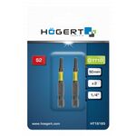 Биты ударные T15, 50 мм, сталь S2, 2 шт., HOEGERT HT1S166, фото , изображение 2 | SNABZHENIE.com.ua