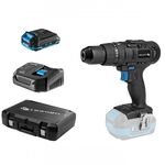 HOEGERT Набор Аккумуляторная ударная дрель-шуруповерт + аккумулятор  + зарядная станция + кейс, фото  | SNABZHENIE.com.ua