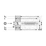 Дюбель-гвоздь MNA-S 6x60/30 с потайным бортиком Mungo 1122606S, фото , изображение 2 | SNABZHENIE.com.ua