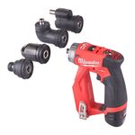 Дрель-шуруповерт MILWAUKEE M12 FUEL, 34 Нм, съемные насадки, фото , изображение 3 | SNABZHENIE.com.ua