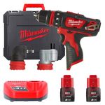 Многофункціональний дриль-шуруповерт MILWAUKEE M12 BDDXKIT-202C 4933447836, фото  | SNABZHENIE.com.ua