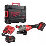 Кутова акумуляторна шліфмашина MILWAUKEE, M18 FHSAG125XB2-802X, Ø125мм (ЗП, 2 акум.Х8Аг, HDкейс), фото , зображення 2 | SNABZHENIE.com.ua
