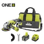 Шлифмашина угловая - болгарка аккумуляторная бесщёточная RYOBI, Ø115мм M18 R18AG-140S (ЗП+1x4,0Aг), фото  | SNABZHENIE.com.ua