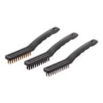 Набір щіток ручних, 215 мм, 3 од. (сталь, латунь, нейлон), фото  | SNABZHENIE.com.ua