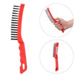 Щітка ручна, 4-рядна, пластиковий корпус, cталевий дріт, фото , изображение 3 | SNABZHENIE.com.ua