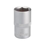 Головка шестигранна 1/2", 15мм*38мм., фото , зображення 2 | SNABZHENIE.com.ua