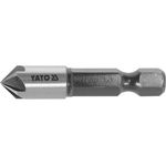 Зенкер конический YATO HSS 8.3 мм, l=40 мм, 5 кромок, HEX 1/4, фото  | SNABZHENIE.com.ua Зенкер конический YATO HSS 8.3 мм, l=40 мм, 5 кромок, HEX 1/4, фото  | SNABZHENIE.com.ua