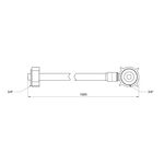 Шланг залив Thermo Alliance Standart для стиральной машины 100 см SD095W100, фото , зображення 2 | SNABZHENIE.com.ua