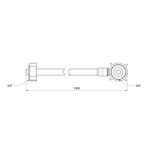 Шланг залив Thermo Alliance Standart для стиральной машины 150 см SD095W150, фото , зображення 2 | SNABZHENIE.com.ua