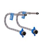 Гибкая подводка для воды Thermo Alliance Standart М10 80 см (пара) SD396W80L, фото  | SNABZHENIE.com.ua