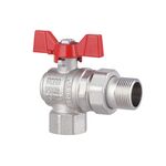 Кран шаровой "Американка" SD Forte 3/4" угловой SF221W20, фото , изображение 3 | SNABZHENIE.com.ua