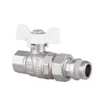 Кран шаровой "Американка" Thermo Alliance Forte 1/2" с антипротечкой прямой SF222W15, фото , зображення 3 | SNABZHENIE.com.ua