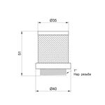 Сетка обратного клапана Thermo Alliance Standart 1" SD245W25, фото , изображение 2 | SNABZHENIE.com.ua