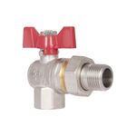 Кран шаровой "Американка" Thermo Alliance Standart угловой 1/2" ВН SD222W15, фото , зображення 3 | SNABZHENIE.com.ua