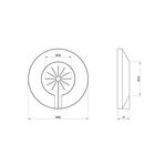 Розетка декоративная Icma хромировання №108, фото , изображение 2 | SNABZHENIE.com.ua