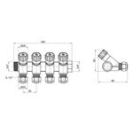 Коллектор SD Plus 3/4" 4 выхода SD230W4, фото , изображение 2 | SNABZHENIE.com.ua