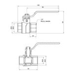 Кран шаровой Thermo Alliance Forte 1/2" ВР для воды (ручка) SF600W15, фото , изображение 2 | SNABZHENIE.com.ua