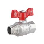 Кран шаровой Thermo Alliance Forte 1/2" ВН для воды (бабочка) SF607W15, фото  | SNABZHENIE.com.ua