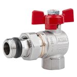 Кран шаровой Icma FAR. ROSSA 1/2" угловой №362, фото  | SNABZHENIE.com.ua