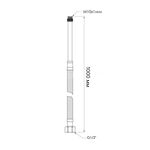 Шланг для подключения смесителя Thermo Alliance Standart (пара) 100 см NYLON M10x1/2"В длинная игла TAS386W100L, фото , изображение 2 | SNABZHENIE.com.ua