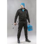 HOEGERT Толстовка спортивная BREND хлопковая, черная, фото , изображение 3 | SNABZHENIE.com.ua