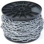 Цепь з довгим звеном оцинкована VIROK DIN 5685A 4 мм l = 125 м (87V014), фото  | SNABZHENIE.com.ua