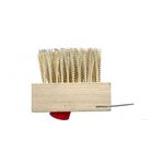 Щетка VIROK деревянная латунная для брусчатки со скребком 12V300, фото  | SNABZHENIE.com.ua