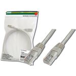 Патч-корд DIGITUS CAT 5e UTP, 2м, AWG 26/7, Cu, PVC, сірий, фото  | SNABZHENIE.com.ua