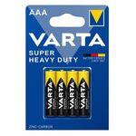Батарейка Varta Super Heavy Duty  вугільно-цинкова AAA блістер, 4 шт, фото , изображение 2 | SNABZHENIE.com.ua