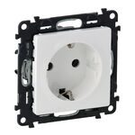 Legrand Розетка 2К+З зі шторками Valena LIFE, 16А 250V, автоматичні клеми, білий, фото , изображение 2 | SNABZHENIE.com.ua
