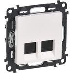 Legrand Valena LIFE 2xRJ45, UTP, CAT6, белая, фото  | SNABZHENIE.com.ua