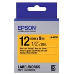 Картридж зі стрічкою Epson LK4YBP принтерів LW-300/LW-400/LW-400VP/LW-600P/LW-700/LW-Z710/LW-900P/LW-1000P/LW-Z5000BE Pastel Black/Yellow 12mm/9m, фото  | SNABZHENIE.com.ua