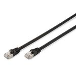 Патч-корд DIGITUS CAT 6 S-FTP, 10м, AWG 27/7, LSZH, зовнішній, чорний, фото , зображення 2 | SNABZHENIE.com.ua