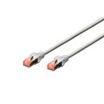 Патч-корд DIGITUS CAT 6 S-FTP, 2м, AWG 27/7, LSZH, сірий, фото , зображення 2 | SNABZHENIE.com.ua