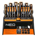 Отвертки и насадки, набор 37 шт. NEO (04-210), фото , изображение 2 | SNABZHENIE.com.ua