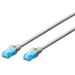 Патч-корд DIGITUS CAT 5e UTP, 3м, AWG 26/7, CCA, PVC, сірий, фото , зображення 2 | SNABZHENIE.com.ua