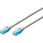 Патч-корд DIGITUS CAT 5e UTP, 3м, AWG 26/7, CCA, PVC, сірий, фото  | SNABZHENIE.com.ua