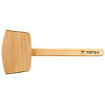 Киянка деревянная TOPEX, 500 г, с деревянной рукояткой, фото , изображение 2 | SNABZHENIE.com.ua