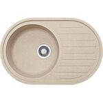 Мийка кухонна Franke Ronda, фраграніт, овал, з крилом, 770х500х200мм, чаша - 1, накладна, ROG 611, бежевий, фото , изображение 2 | SNABZHENIE.com.ua