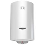 Водонагрівач електр. Ariston круглий PRO1 VTS, 100л, 1,8кВт, непрямий нагрів, мех. кер-ння, з лівого боку C, Італія, білий, фото , изображение 2 | SNABZHENIE.com.ua