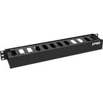 Кабельний організатор ZPAS 19", 1U, однобічна гребінка, фото , зображення 2 | SNABZHENIE.com.ua